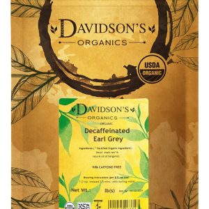 Davidson's Organics, Decaffeinated Earl Grey, Loose Leaf Tea, 16-Ounce Bag