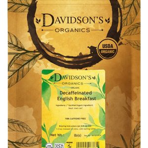 Davidson's Organics, Decaffeinated English Breakfast, Loose Leaf Tea, 16-Ounce Bag